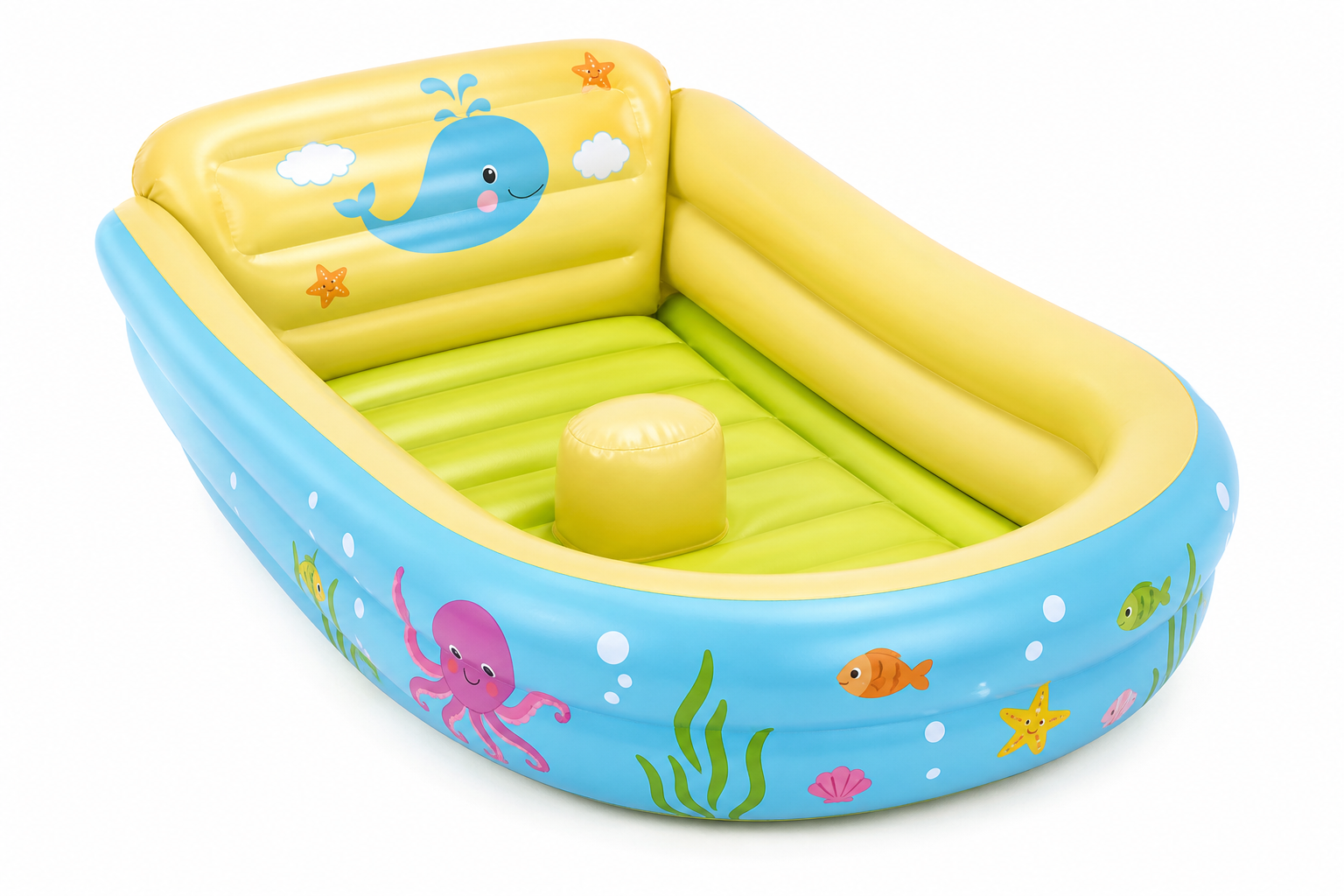 Inflatable kids bath tub
